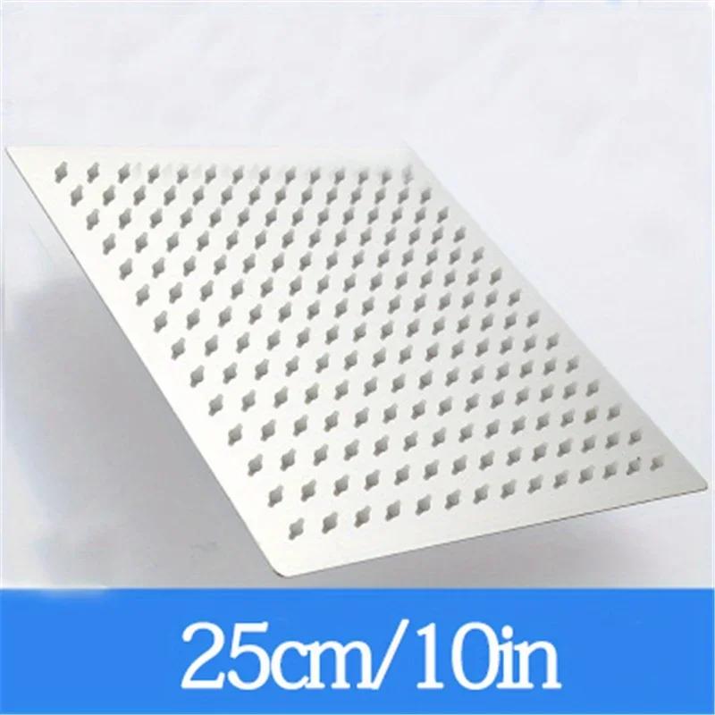 Душевая лейка Ультратонкая Под давлением Водопадный Дождевой душ Аксессуары для ванной комнаты Нержавеющая сталь Верхний распылитель