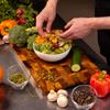 Acacia Wood Splicing Chopping Board Double-sided Using Moldy Proof Cutting Board Rectangular Damp-proof Chopping Block