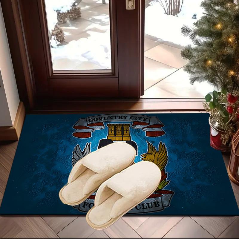 Newcastle United Crest Printed Area Rug for Office, Chair Rug, Decorative Carpet Floor Mat, Large Size Fan gifts Christmas gifts