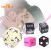 5-in-1 6-sided Acrylic English Dice - 5Pcs Set, Featuring 12 Sex Postures, Love Game Toy for Entertainment