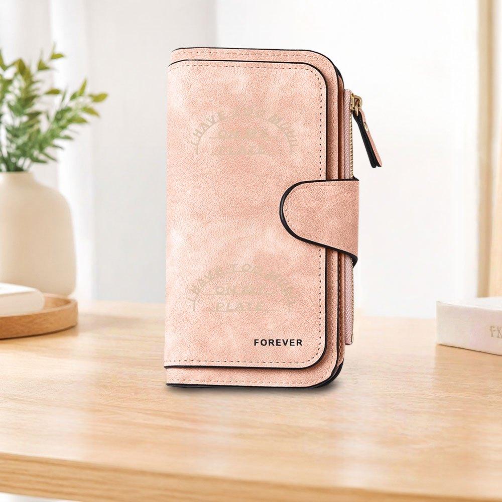 English casual long zipper wallet, large-capacity card holder, unisex clutch bag, stylish zippered coin purse, suitable for daily use, a great gift
