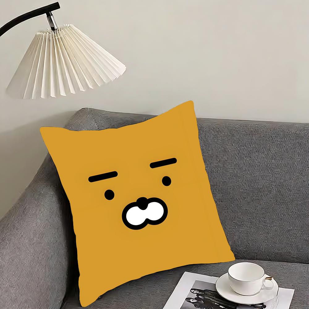 RRyan KakaoO Cute Cushion Cover Pillowcase Ultra Soft Skin Friendly Fabric Cloud Like Comfort Concealed Zipper