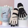 Зимние теплые спортивные варежки для улицы, нескользящие велосипедные перчатки, портативные перчатки для сенсорного экрана, лыжные перчатки