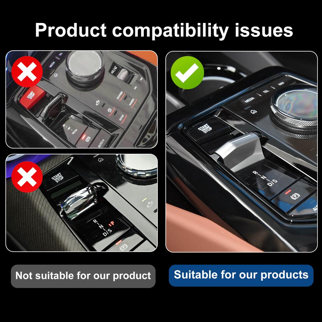 Real Dry Carbon Fiber Gear Shift Collar for BMW X3 G45 M3 G80 2025 IX i20 2021-2025 i5 G60 5 Series G60 2024 2025 LHD