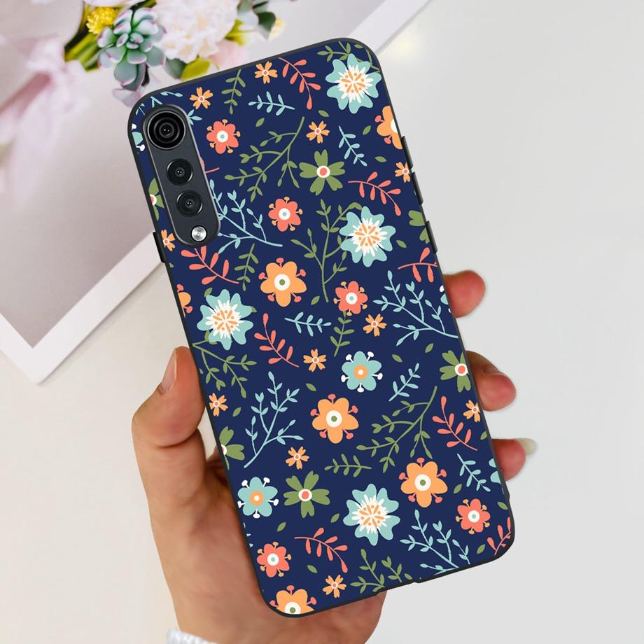 Для LG Velvet 5G 4G / Velvet 5G UW Чехол Милый Мультяшный Панда Цветок Роскошный Мягкий Силиконовый Чехол для Телефона Задняя Крышка Capas