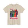 Unisex Graphic T-shirt 1979 Vintage Chicago American Airlines Advert Reproduction Tshirt