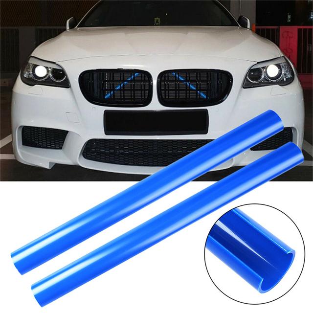 2Pcs Car Grill Bar V Brace Style Front Grille Trim Strips Cover Frame Stickers For BMW F30 F10 F20 F11 F31 F07 F32 F33 F34 F36