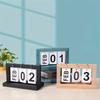 1pc Wooden Calendar,Yearly Desk Calendar Decoration, DIY Wooden Calendar, Creative Year-Round Decoration for Home and Office