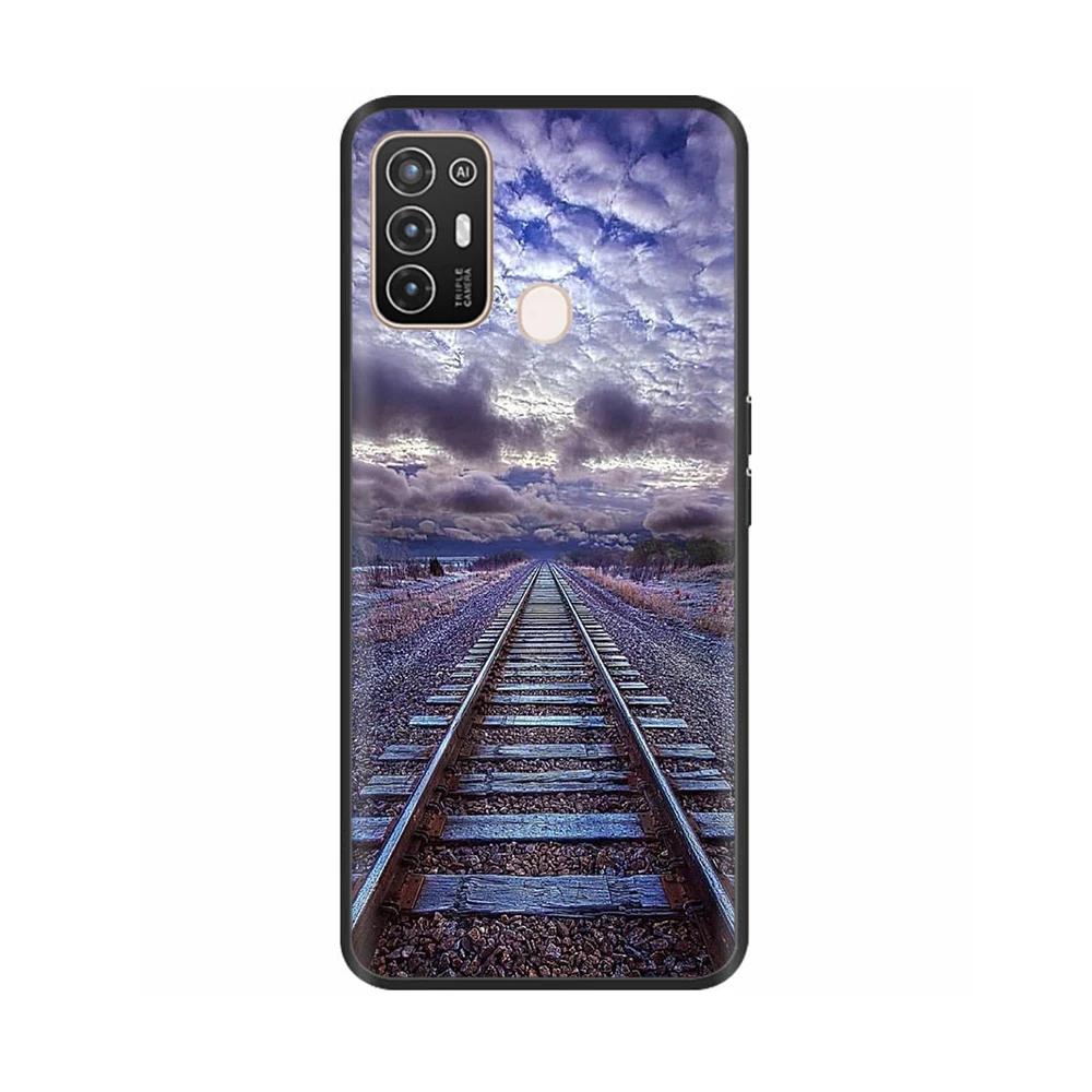 Для ZTE Blade A52 Чехол Стильный Расписной Силиконовый Мягкий Защитный Чехол Чехлы Для Телефона Для ZTE Blade A52 Fundas Для ZTE Blade A52 A 52