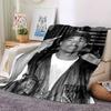 1 шт. Плед в стиле Hip Hop 2Pac, Мягкий, Легкий, Для всех сезонов, Многоцелевой плед для дивана, кровати, офиса и пикников, Французский стиль с культовыми обложками альбомов и цитатами