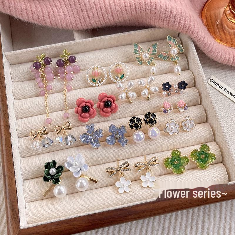 Серьги с цветочным жемчугом из серебра 925 пробы — элегантные и роскошные женские украшения