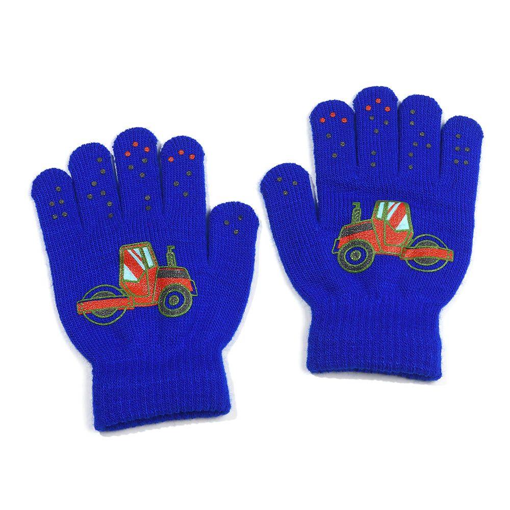 Baby Boys Girls Soft Non-slip Cute Cartoon Kids Gloves Thick Warm Knitted Mittens