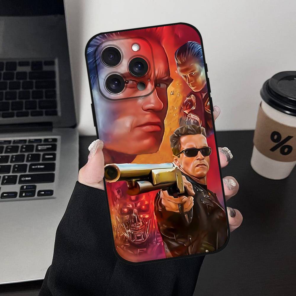 Чехол для телефона Арнольд Шварценеггер Терминатор Для iPhone 17 16 15 14 13 12 11 PRO MAX PLUS Mini ТПУ Мягкий Приятный для кожи Чехол