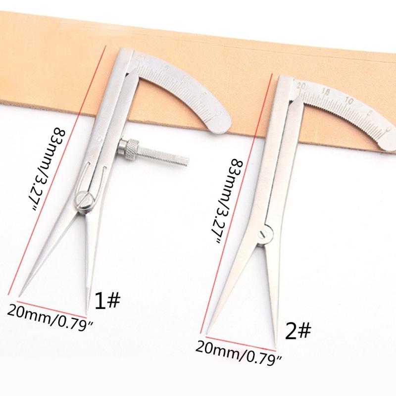 Разделитель из нержавеющей стали для кожи, металлический измерительный инструмент, бытовой аксессуар для поделок из кожи своими руками, художественных изделий ручной работы
