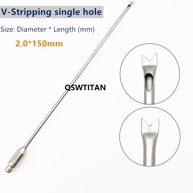 Fat Harvesting Cannula Single Hole V-Stripping Cannula Liposuction Cannula Fat transfer V type needle Liposuction tools