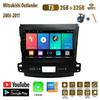 9-дюймовый Android Carplay для Mitsubishi Outlander 2005-2011, автомобильный радиоприемник, мультимедийный видеоплеер, GPS-навигация, WIFI, 2 + 32 ГБ