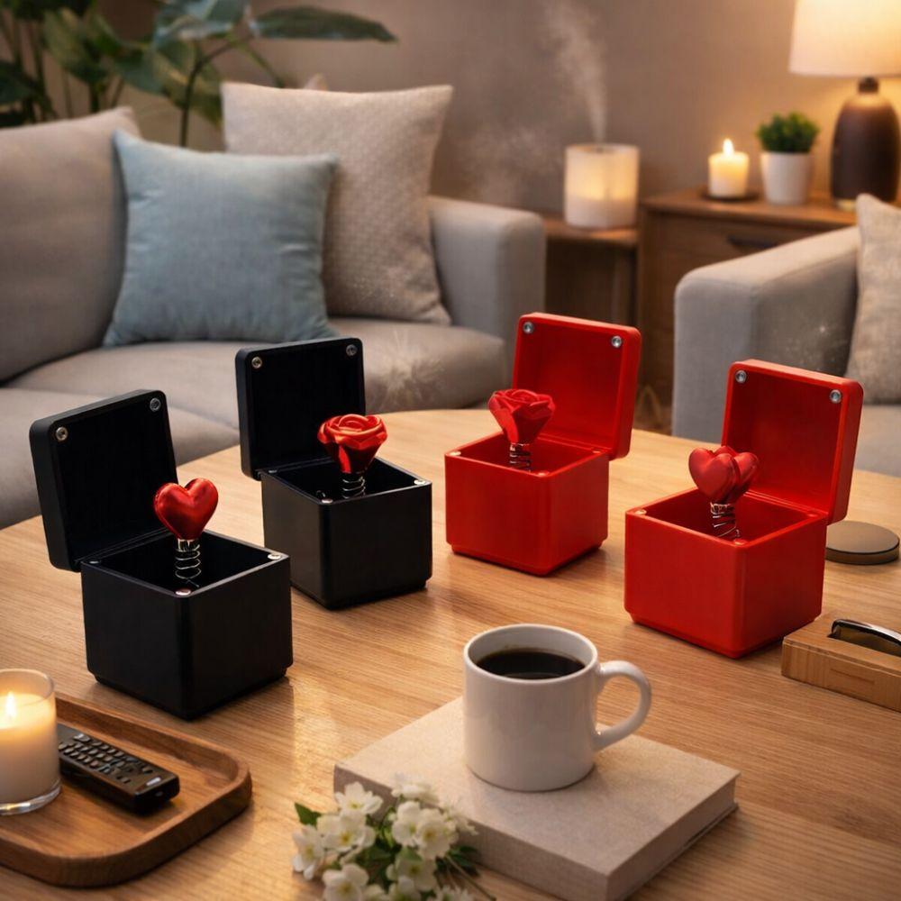 Креативная 3D-печатная раздражающая подарочная коробка Pop-Up Новинка Розыгрыш Коробка для хранения Красное Сердце Форма Забавная Подарочная коробка-сюрприз День Святого Валентина