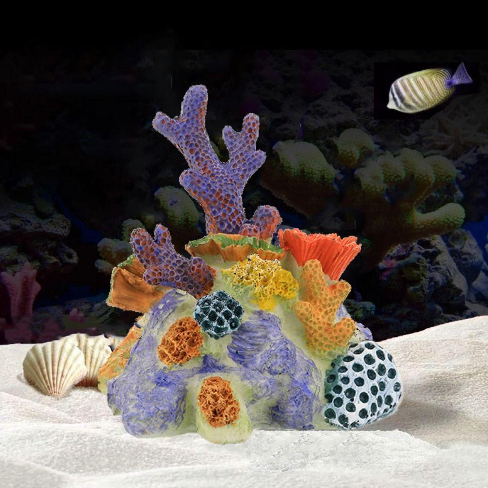 Имитация коралла Ландшафтный дизайн Декорация кораллового рифа Укрытие для рыб и креветок Аквариум
