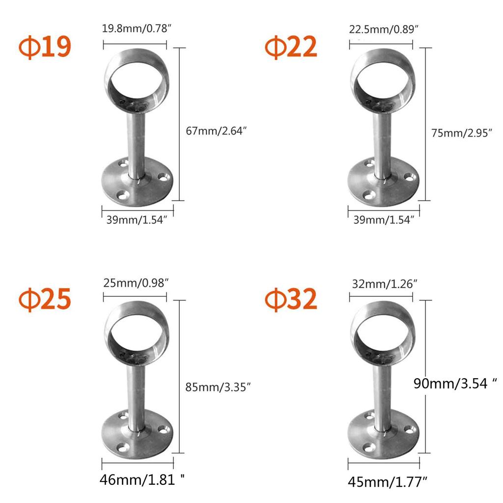 2 шт. фланцевый держатель штанги потолочный кронштейн для карниза для штор из нержавеющей стали держатель штанги для душевой шторы труба фланцевое гнездо