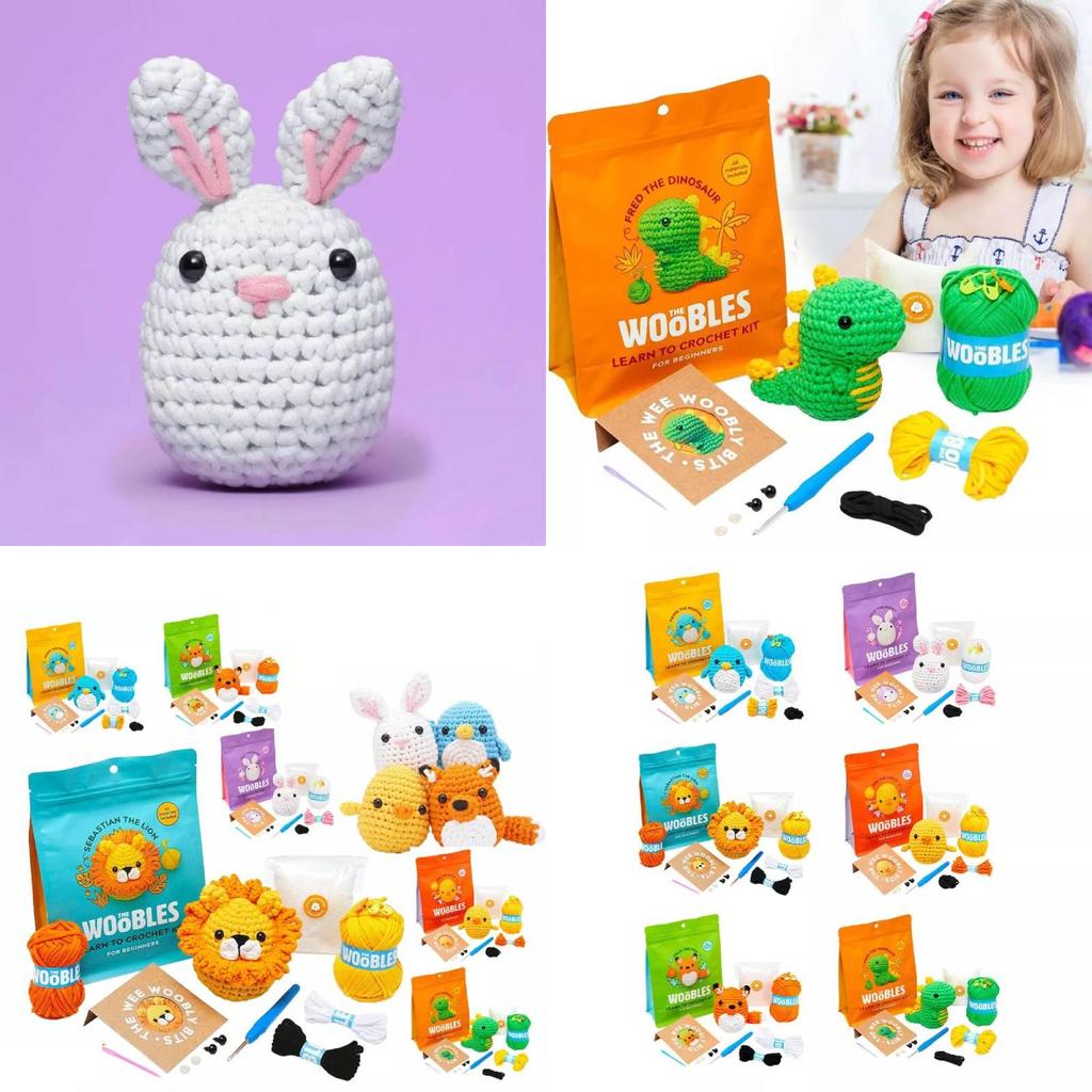 Набор для начинающих вязальщиков крючком с увлекательными видеоуроками для создания животных своими руками в весеннем сезоне 2023 года