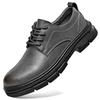 Leather Shoes Men's Summer New Authentic Leather British Style Casual Business Wear Low-Top Work