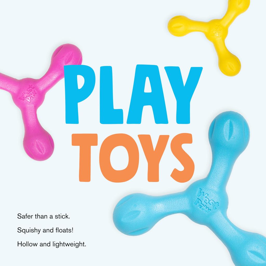 West Paw Dog Toy Zogoflex Echo Scamp Egg Plant (Purple)