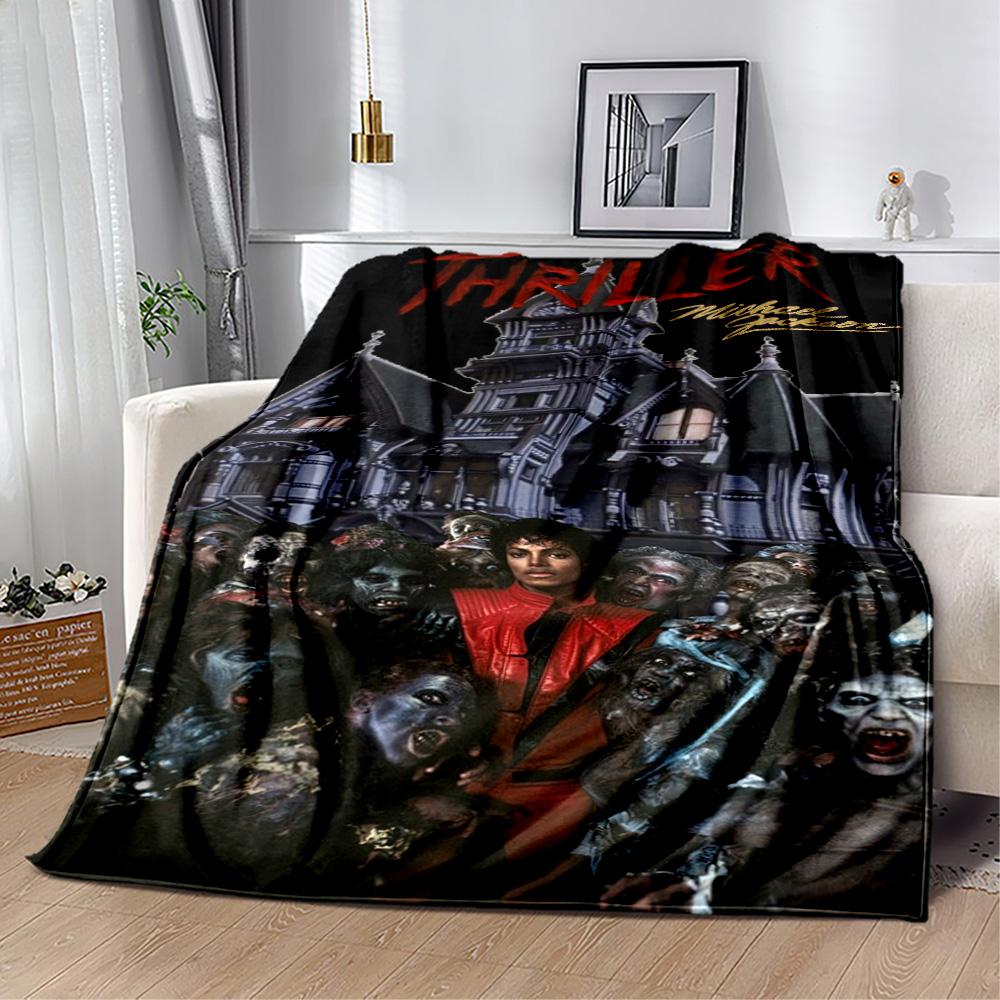 Michael Jackson 125 Blanket Durable Comfort Suitable for Picnics Bedding Office Chair All-Season Use Digital Print Birthday Christmas Gift Blanket
