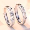 Кольца для пар, классические модели, простая модная регулируемая пара колец, подарок на день Святого Валентина для подруги