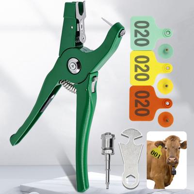 Бирки для ушей скота Yousheng с номерами от 001 до 100, пластиковые бирки для скота, животных, набор аппликатора для бирок для ушей для коров, коз, овец, свиней