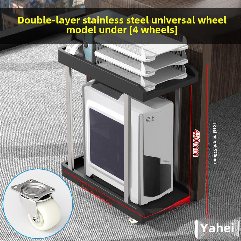Регулируемая охлаждающая подставка для настольного ПК с полкой для хранения