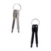 1set Portable Phillips Slotted Screwdriver Key Ring Multi Mini Pocket Repair Tool Gadget