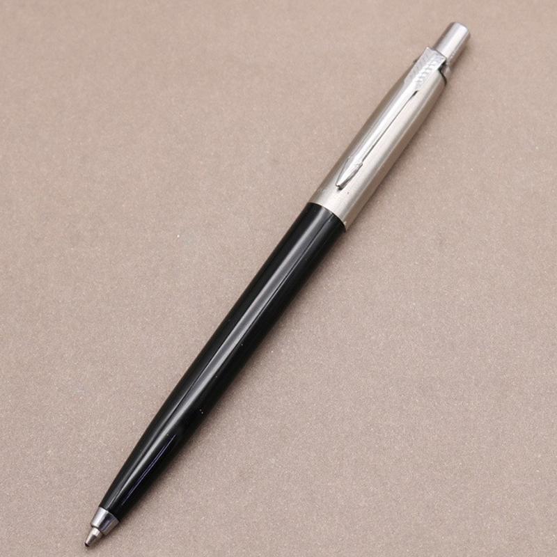 luxury qualitymetal Ballpoint Pen stainless steel color Press signature pen ball point pen Stationery Office Supplies new