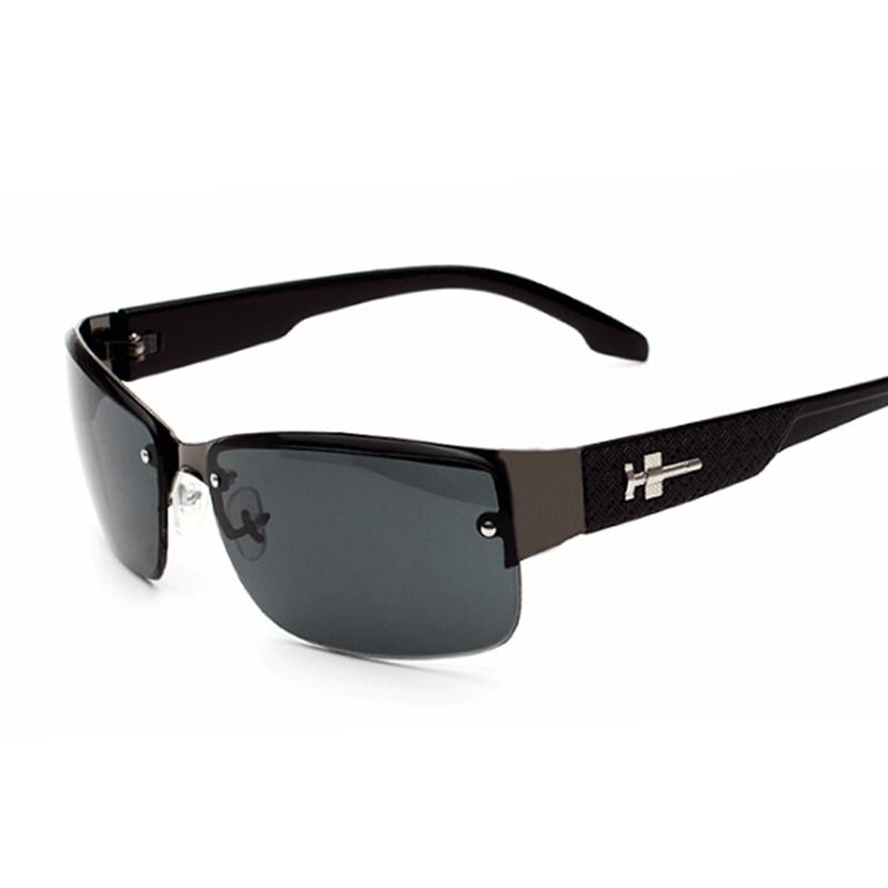 Classic Vintage Semi-Rimless Sunglasses Square Gradient Mirror Sun Glasses Retro Outdoor Driving Oculos De Sol Lentes