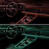 RGB LED Оптоволоконная Автомобильная Светодиодная Лента Окружающего Освещения Многоцветная Декорация Приборной Панели Салонное Освещение Настроения 1/2/3/4/5 Метров Индивидуальная Длина