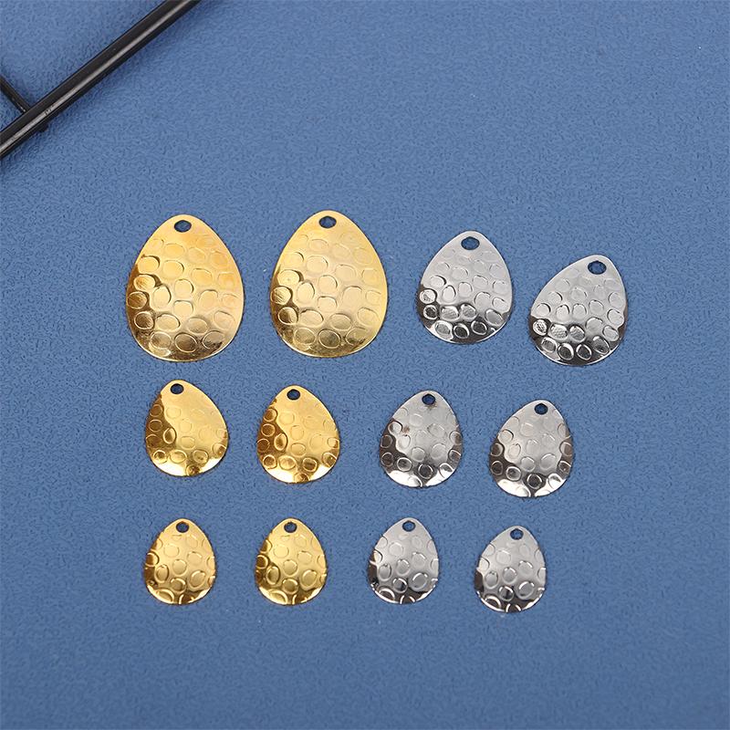 20 шт. Рыболовные лепестки-вертушки Металлические ложки в форме капель воды для снастей для рукоделия Приманка Инструмент Приманка Сделай сам Аксессуары для жестких приманок