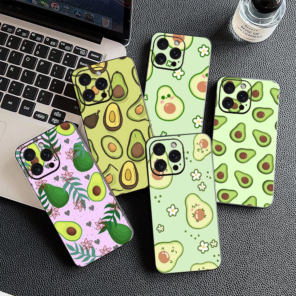Cover for Motorola Moto G86 G57 E14 E15 G14 G34 G67 G84 G24 A54 G15 Power E22 Casing Phone Case Avocado Strawberry fruit Summer