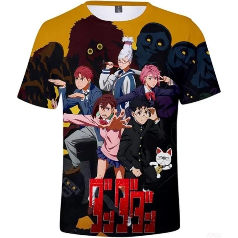 Футболка с 3D-принтом Аниме Манга Мужская Женская Круглый вырез Короткий рукав Модная Одежда в стиле Харадзюку Детские Топы Большого размера Мужская одежда