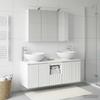Bathroom Cabinet Set 4 pcs White Engineered Wood