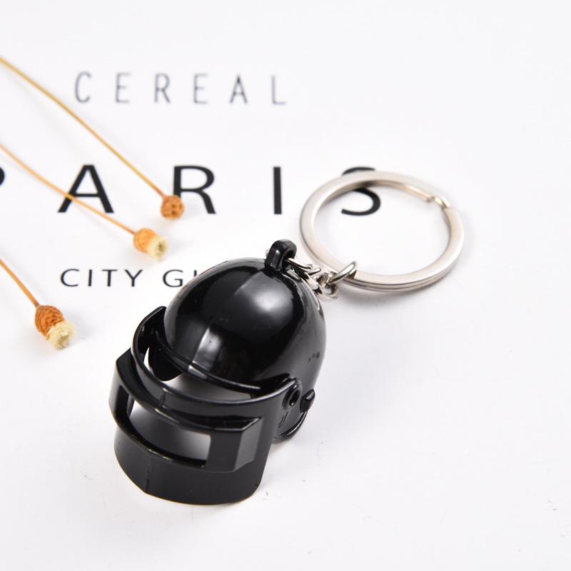 Креативный брелок из цинкового сплава: Шлем 3-го уровня из PlayerUnknown's Battlegrounds, идеальный игровой подарок