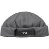 Y-3 Logo Solid Color Casual Wide Brim Hat Unisex Hats Gray H62995