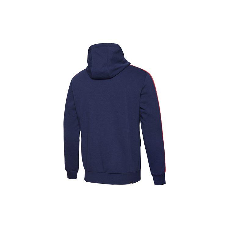 PUMA Sweatshirts Men's Tweed Blue Hooded Moderate Cardigan 845162-03