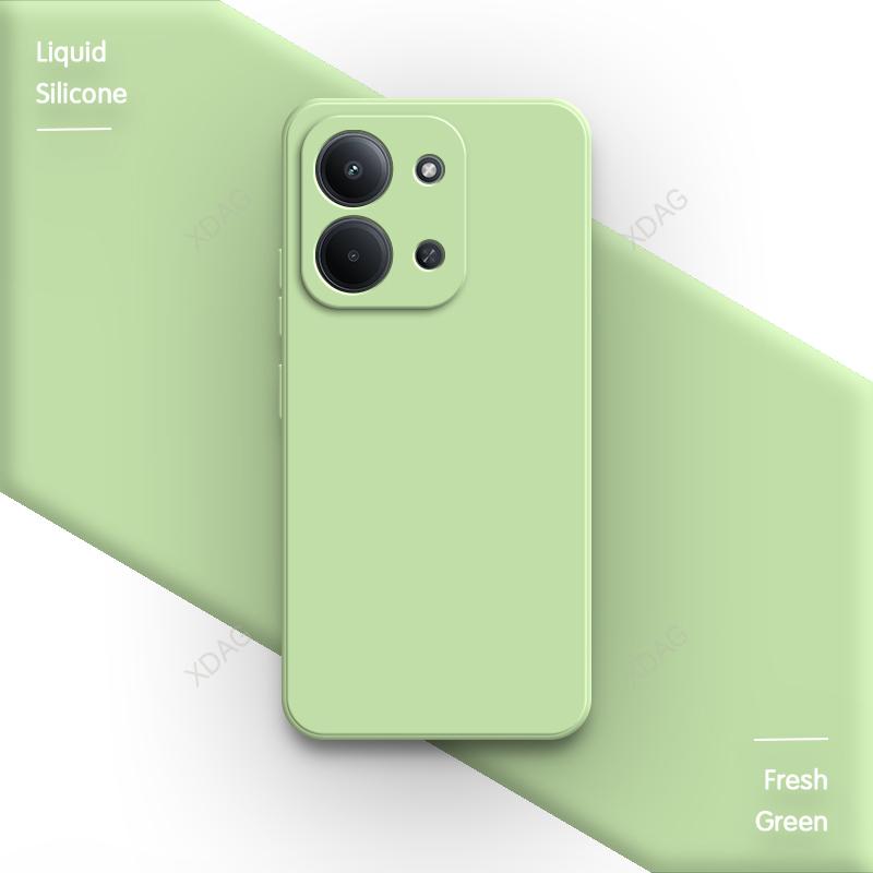 Оригинальный мягкий чехол для телефона Redmi 15C 15R 4G 5G 171 мм 173 мм Квадратный Милый Жидкий Силикон Простая Защита Линзы Задняя Крышка Funda