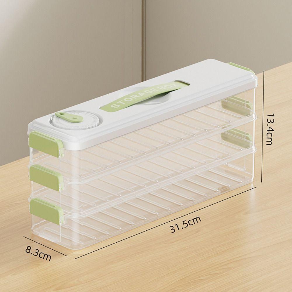 Контейнер для хранения пельменей 'Keep Fresh' 3 слоя, контейнер для еды, портативный контейнер для спагетти для кухни