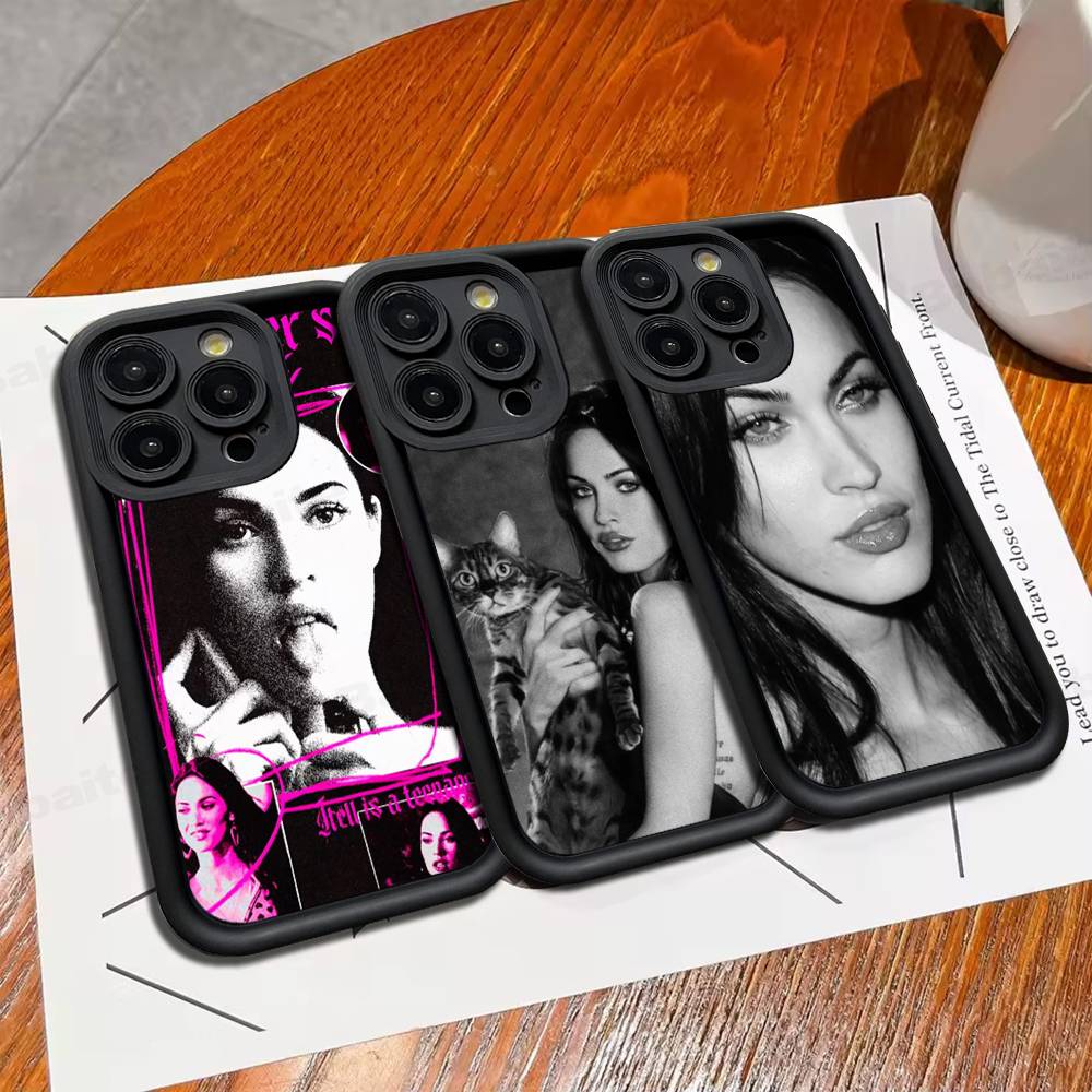 Винтажный Чехол Для Телефона Megan F-Fox Для IPhone 17 16 15 14 Plus 13 12 11 Pro Max Силиконовый Чехол
