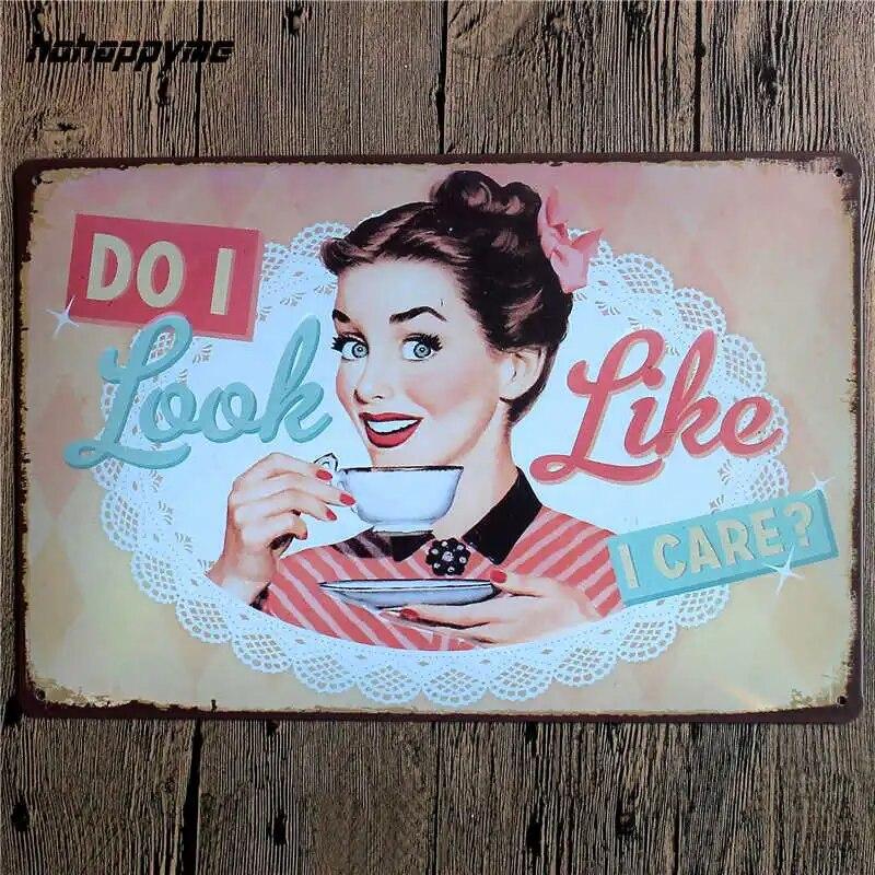 Coffee Menu Metal Plaque Signs House Art License Poster Home Decoration License Plate Tin Wall Decor 20*30 CM