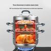 Kangbahu 304 Stainless Steel 3-Layer Multi-functional Steamer Pot