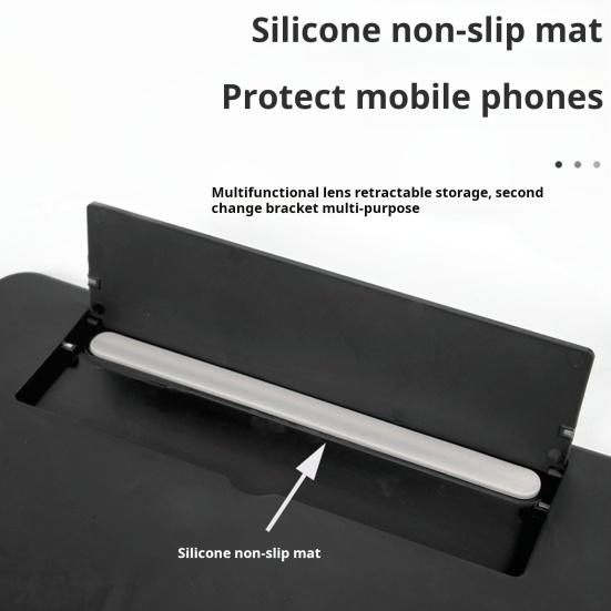 Mobile Phone Screen Magnifier 3D High-definition Magnifying Projector Screen Enlarger for Movies Videos Gaming Foldable Phone Stand