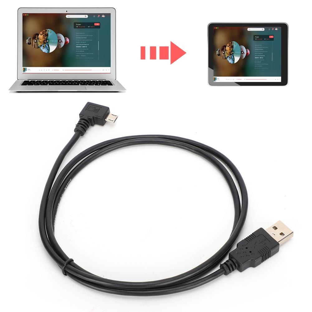 C0402 Прямоугольный соединительный кабель Micro USB-USB длиной 1 м для зарядки передачи данных