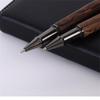 Металлическая деревянная ручка для подписи, ощущение тяжелого металла, шариковая ручка для повседневной офисной культуры