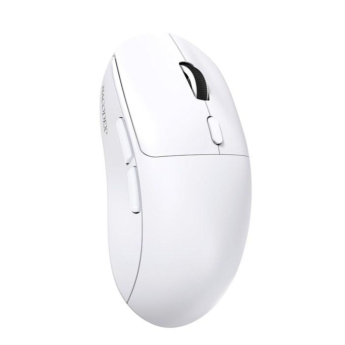A.JAZZ Gaming Mouse Lightweight 3-Mode 2.4G/BT/Wired Type-C 1000Hz DPI400-12800 6-Level White